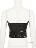 Prisha Strapless Sequin Top [S7A13253]