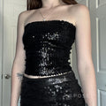 Prisha Strapless Sequin Top [WQPI0E5C]
