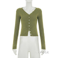 Quetzalli Button-Up Knit Top [D18LZAYG]
