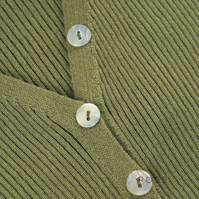 Quetzalli Button-Up Knit Top [PY7J68L8]