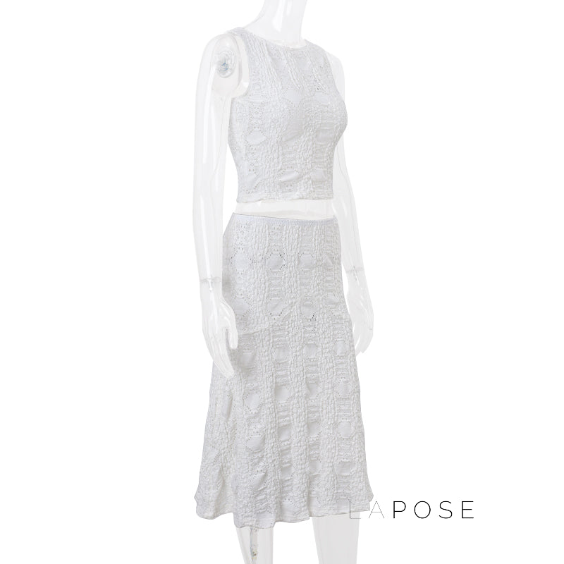 Quetzaly Crochet Skirt Set