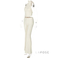 Quin Halter Open Back Pant Set [PX4X3ELB]