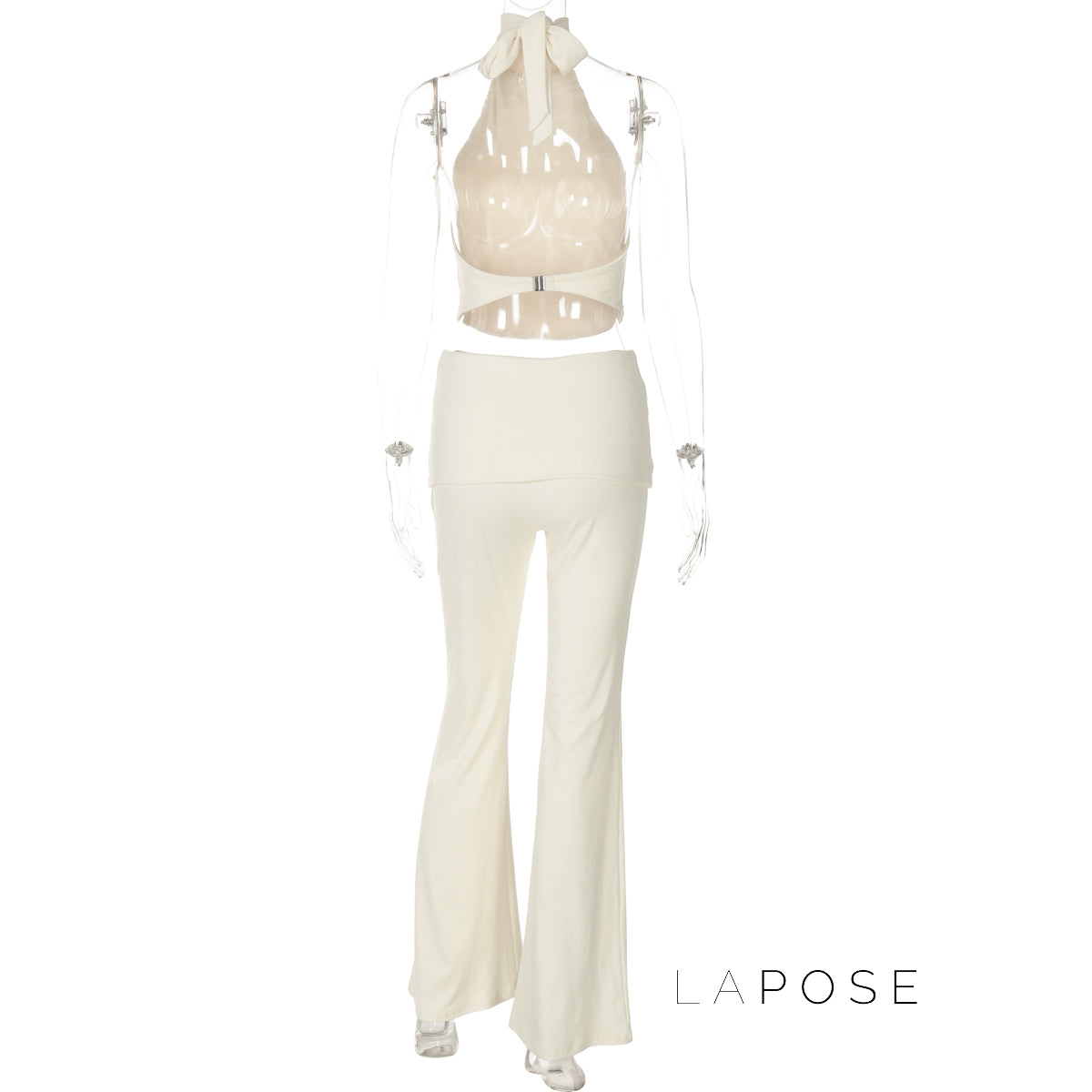 Quin Halter Open Back Pant Set [Y1AVOU51]
