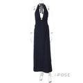 Raelee Halter Ruched Maxi Dress [Z5DV6II1]