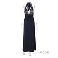 Raelee Halter Ruched Maxi Dress [W1JG9LDW]