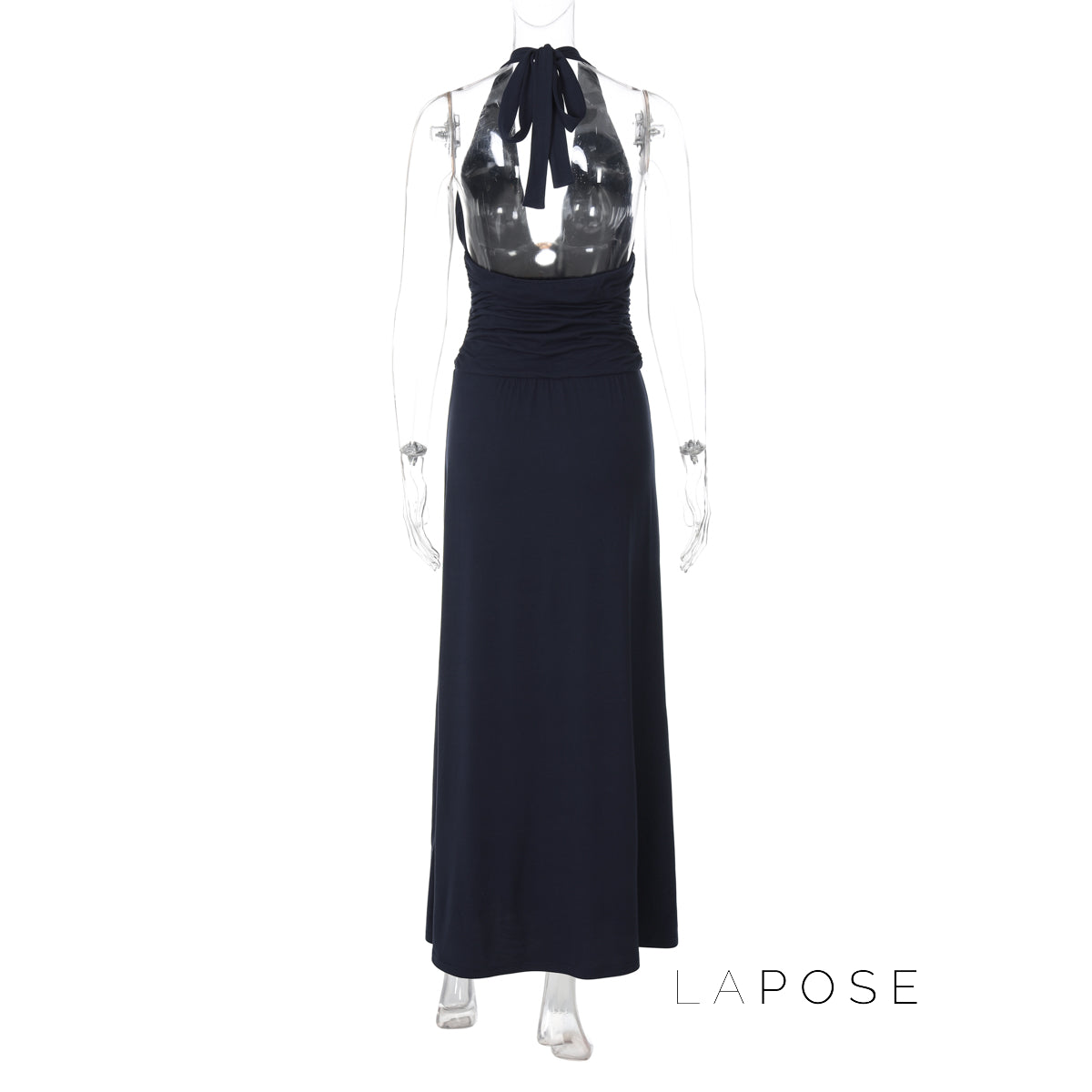 Raelee Halter Ruched Maxi Dress [W1JG9LDW]