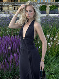 Raelee Halter Ruched Maxi Dress [FFSOMXK3]