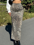 Raelee Leopard Print Maxi Skirt [GVNBC4MB]
