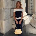 Ramiyah Contrast Off Shoulder Top