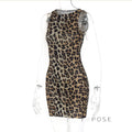 Raven Leopard Bodycon Mini Dress [M6HPHK7Z]