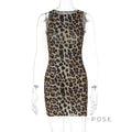 Raven Leopard Bodycon Mini Dress [O9D8K200]