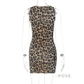 Raven Leopard Bodycon Mini Dress [OSR24XX8]