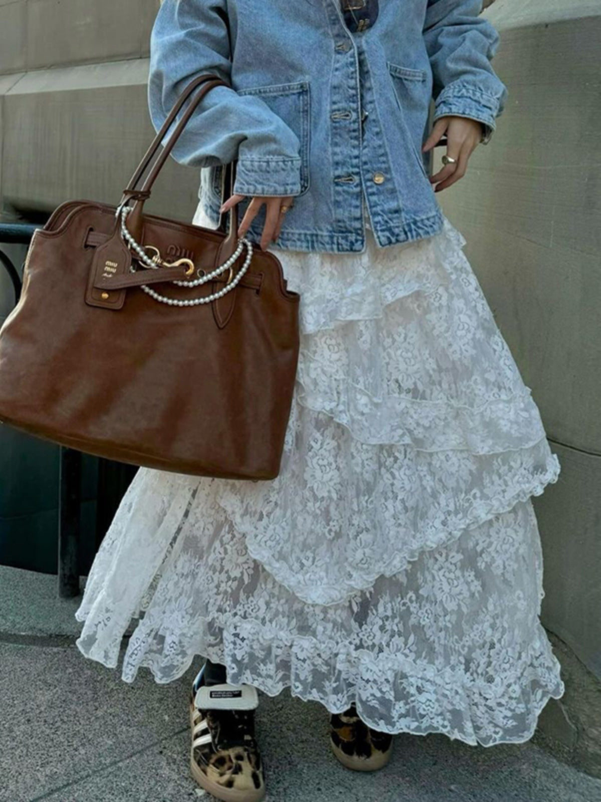 Rayne Elegant Lace Maxi Skirt [S4XC33T5]