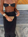 Rayyan Dot Mesh Skirt Set [XYH3TWQP]