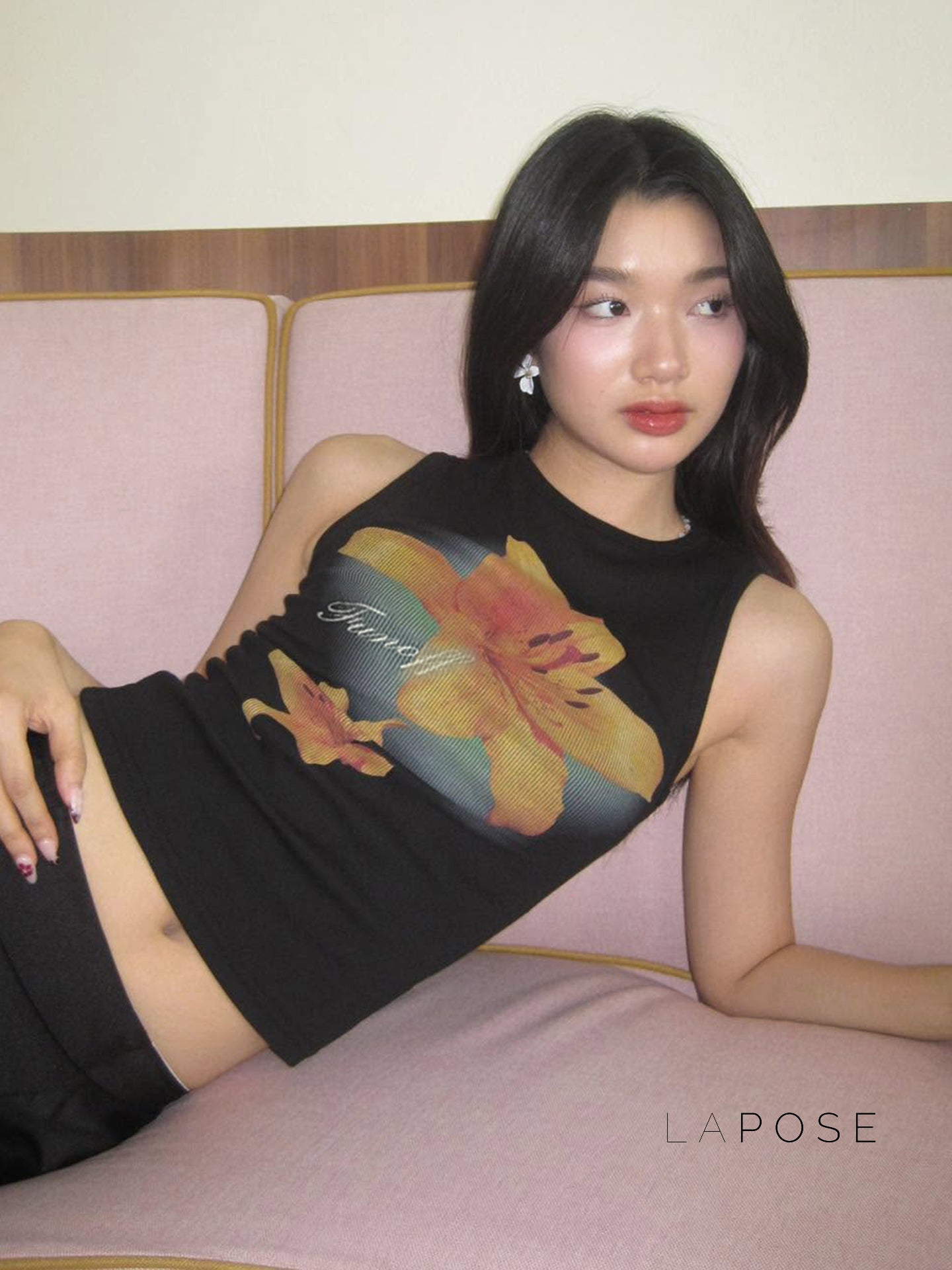 Razan Abstract Print Crop Top [Q2EFS84V]