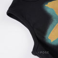 Razan Abstract Print Crop Top [8ON0935B]