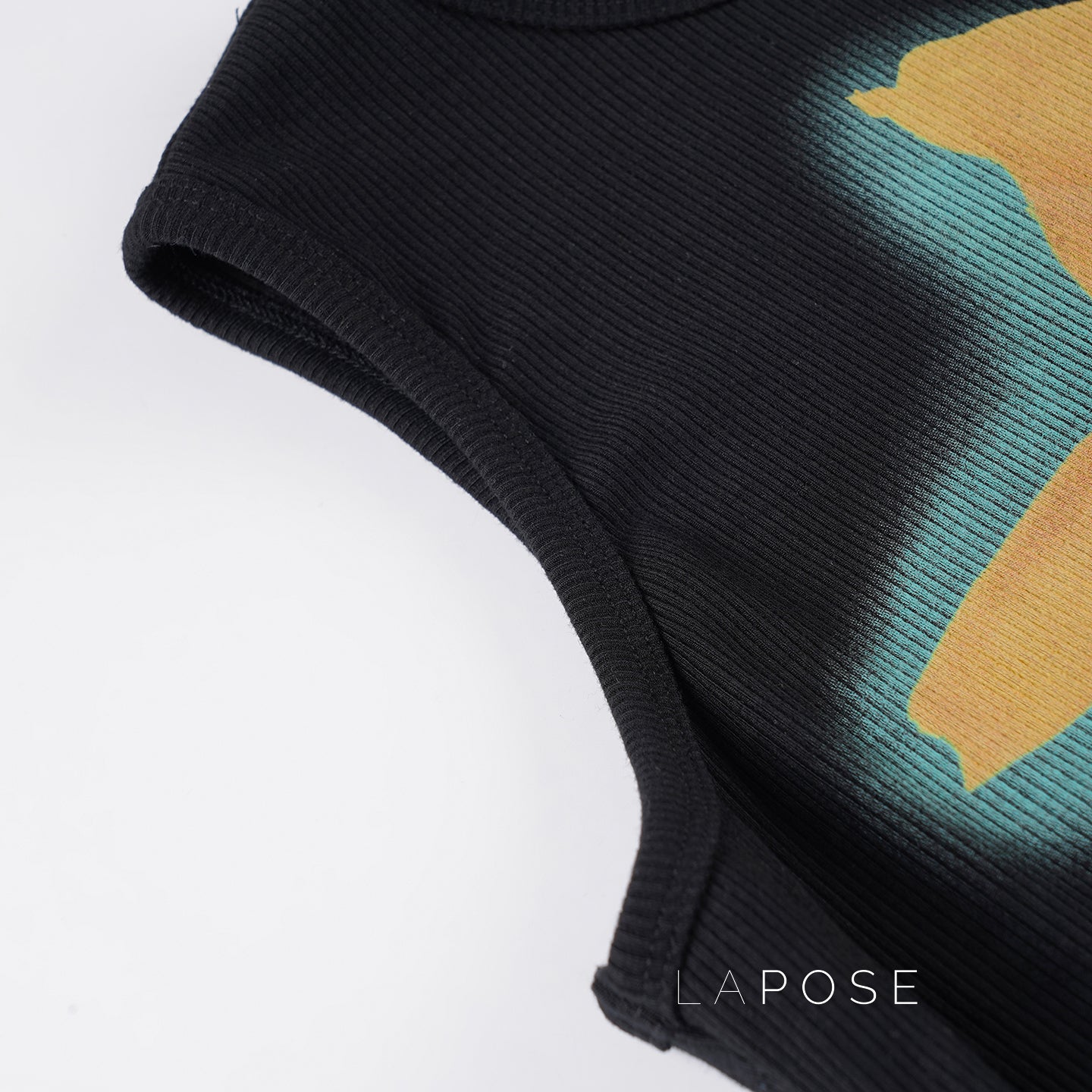Razan Abstract Print Crop Top [8ON0935B]