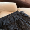 Reagen Tiered Bow Mini Skirt [0XR2QTP0]