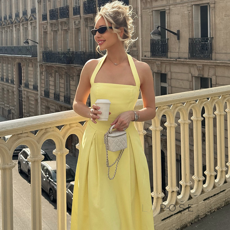 Reaghan Halter Backless Maxi Dress [IHQWN5NK]