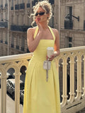 Reaghan Halter Backless Maxi Dress [1VP6OIHA]