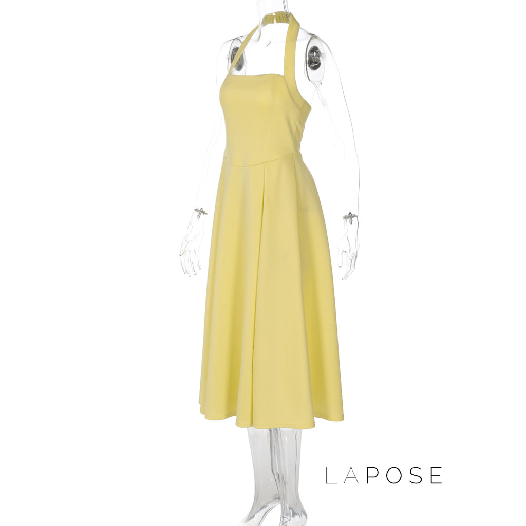 Reaghan Halter Backless Maxi Dress [HRXSSBZ2]