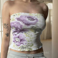 Reine Wisteria Knit Strapless Top