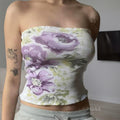 Reine Wisteria Knit Strapless Top