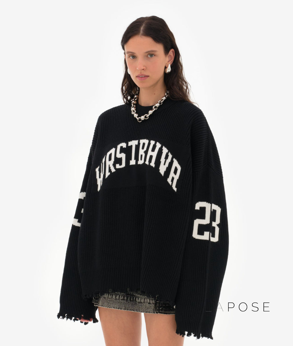 Remedy Jacquard Alphabet Sweater [VKZ2Y8WS]