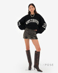 Remedy Jacquard Alphabet Sweater [K5A5I9TX]