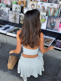 Rheya Striped Knit Mini Skirt Set