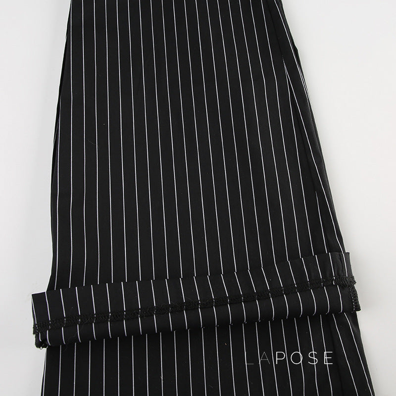 Rihanna Sleek Striped Flared Pants [9UUCBV2U]