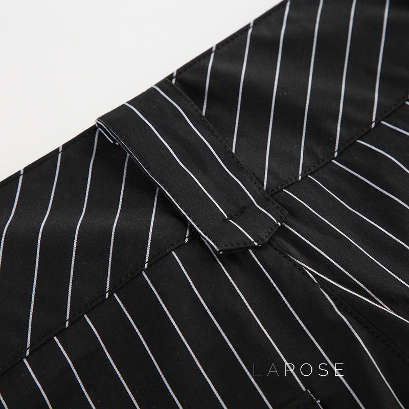 Rihanna Sleek Striped Flared Pants [3YK769MK]