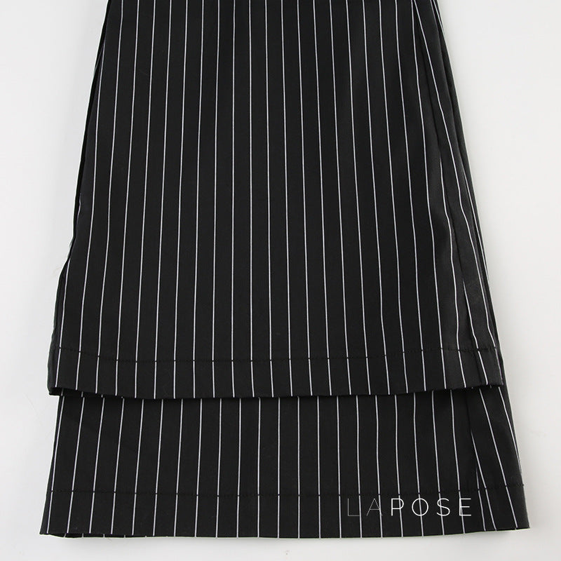 Rihanna Sleek Striped Flared Pants [2CMRN748]