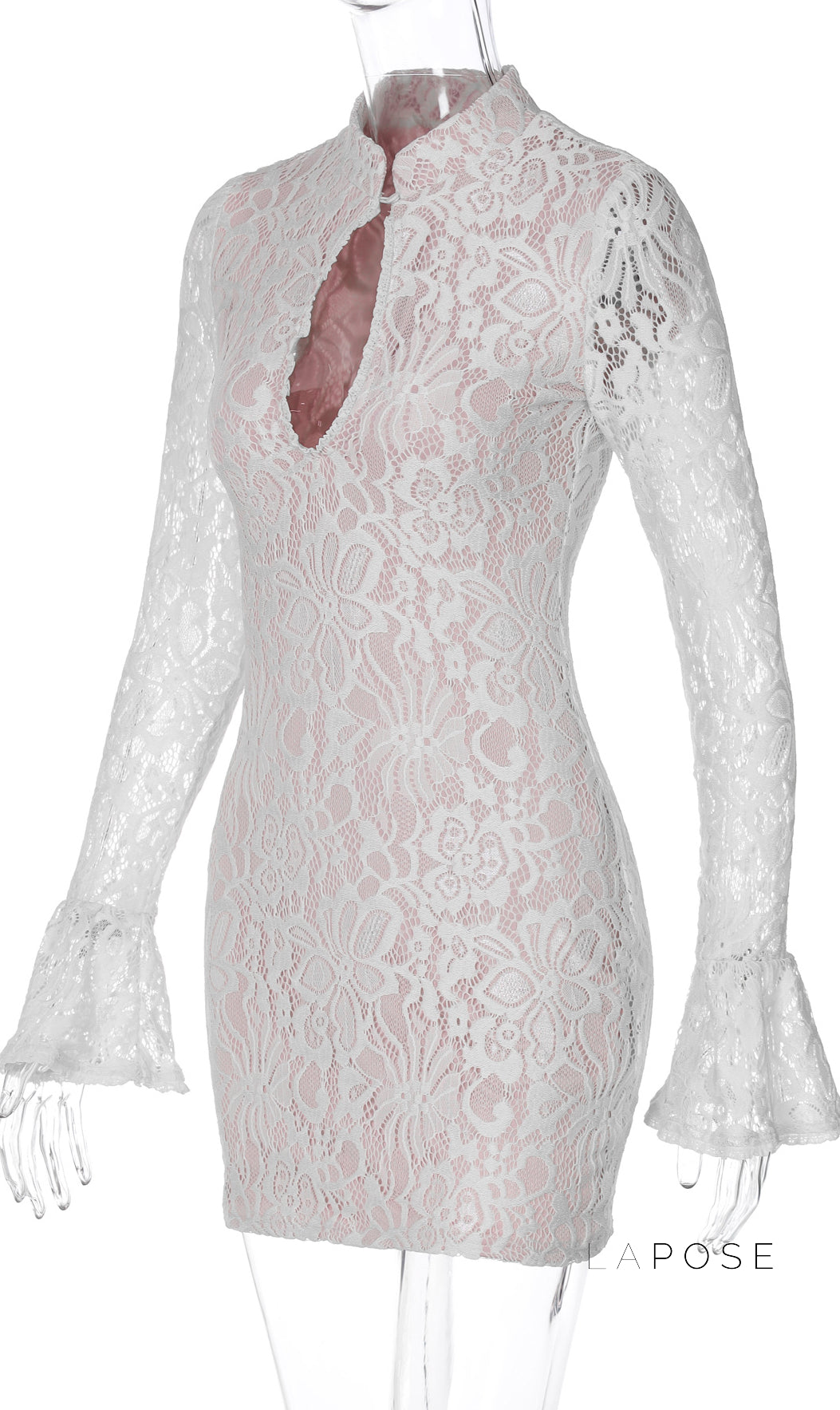 Riley Keyhole Bodycon Midi Dress [B4ZW18B7]