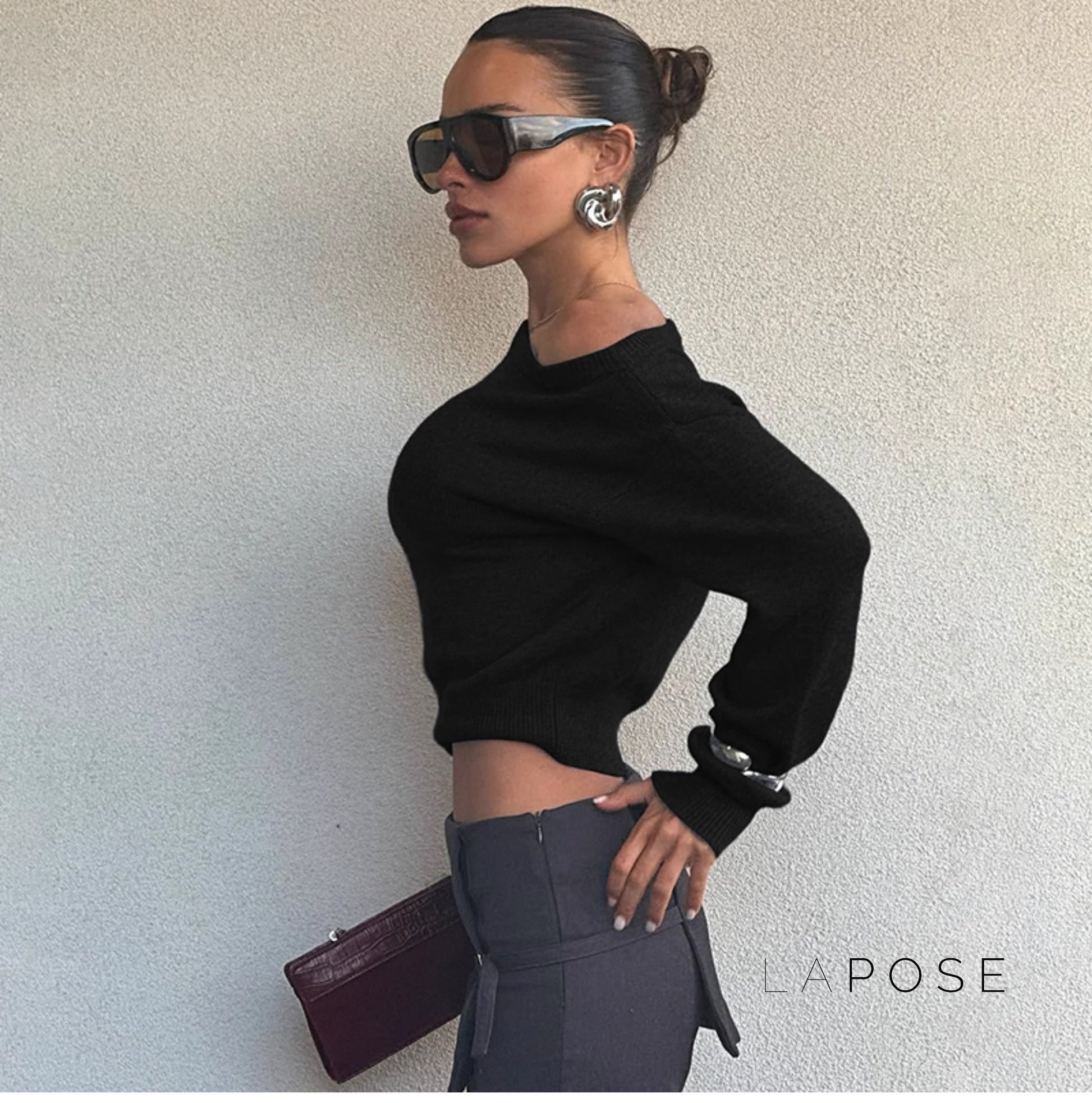 Riya Off Shoulder Knit Top [SCGH9XAC]