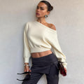 Riya Off Shoulder Knit Top [0OBSATTD]