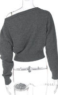 Riya Off Shoulder Knit Top [D0FG7VH5]