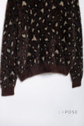 Roisin Leopard Bow Knit Cardigan [LVO6BOP9]