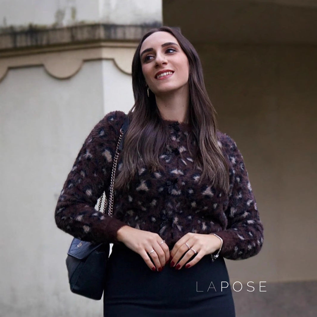 Roisin Leopard Bow Knit Cardigan [ZJF3PNO6]