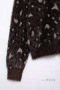 Roisin Leopard Bow Knit Cardigan [27NREFSB]