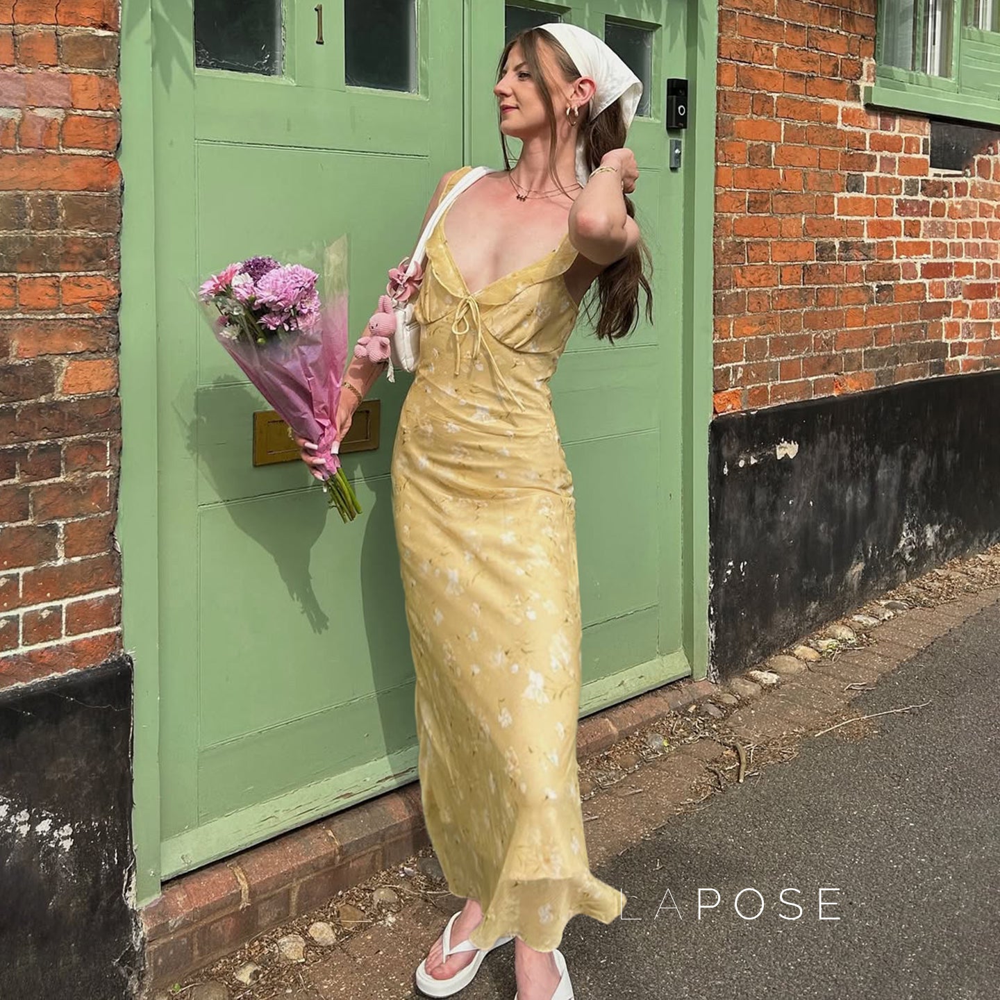 Rome Yellow Floral Maxi Dress