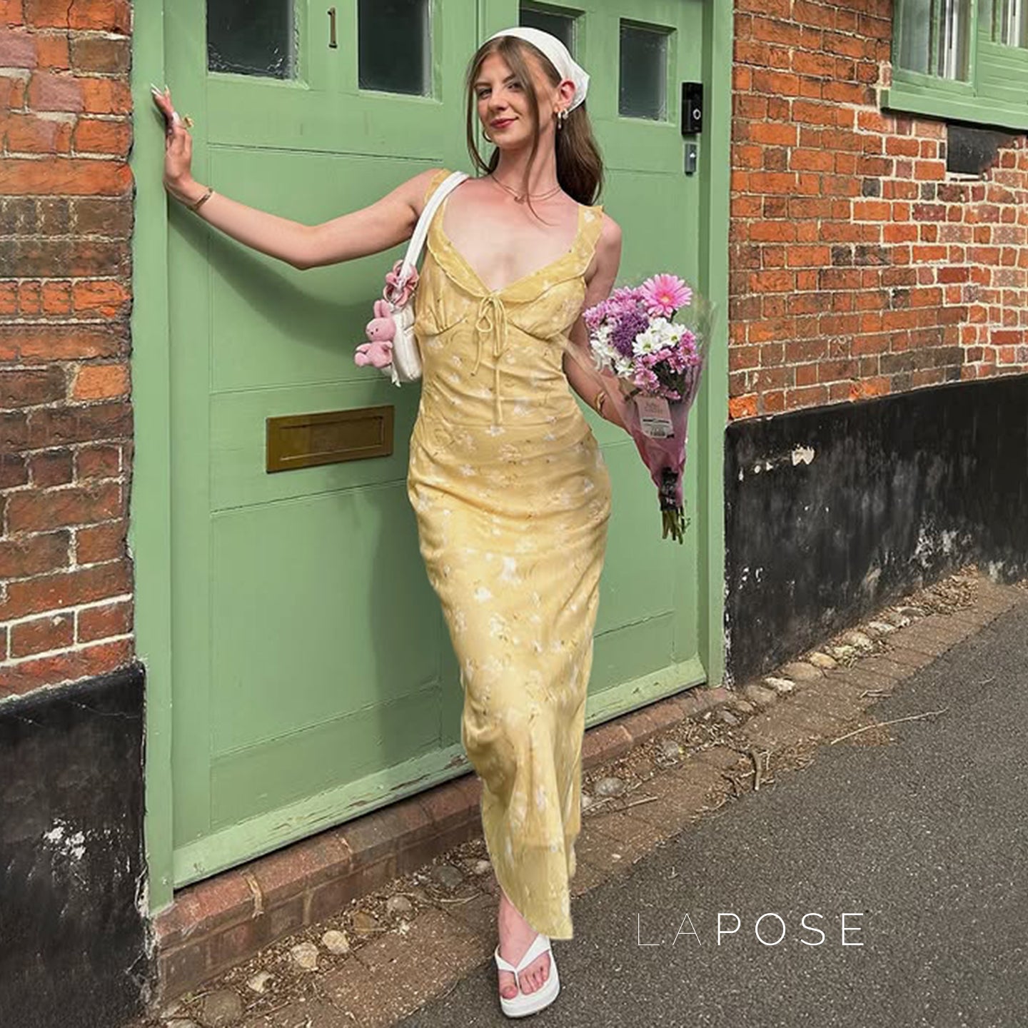 Rome Yellow Floral Maxi Dress