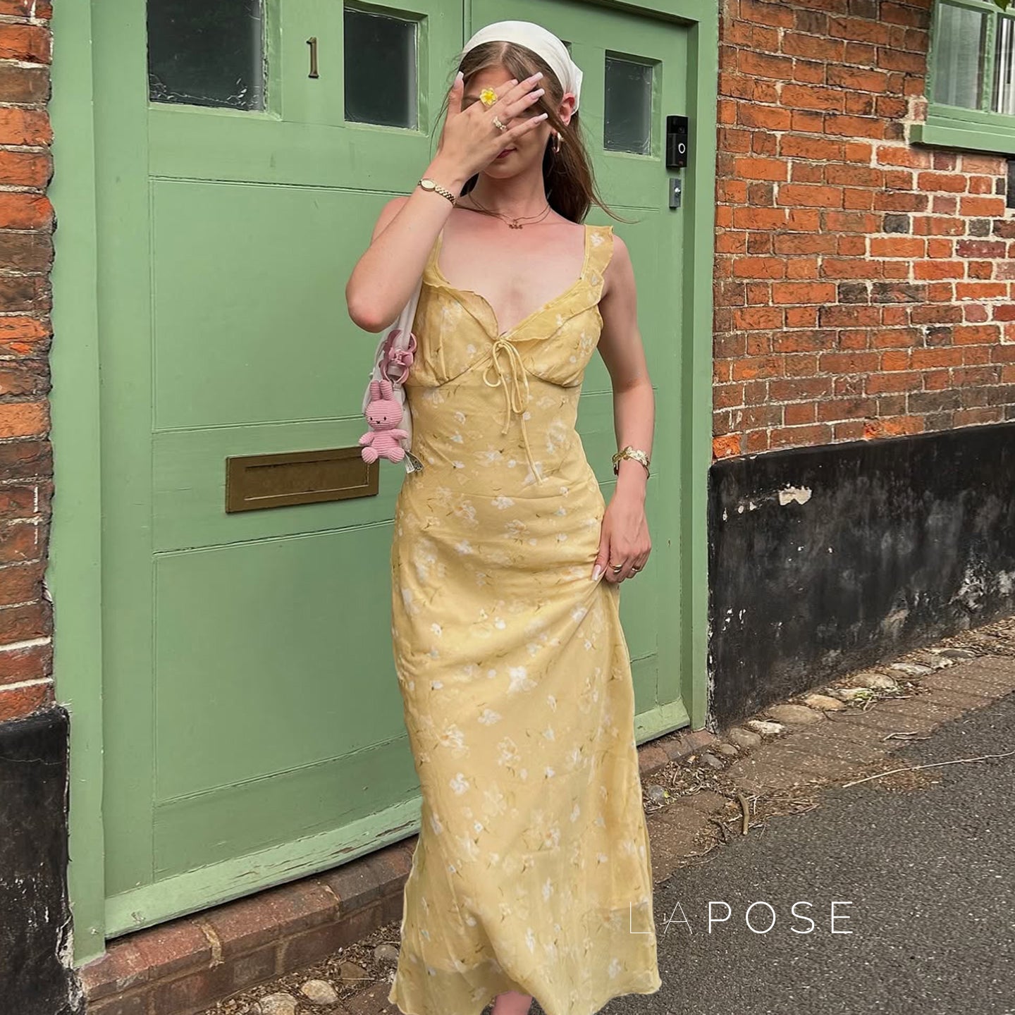 Rome Yellow Floral Maxi Dress