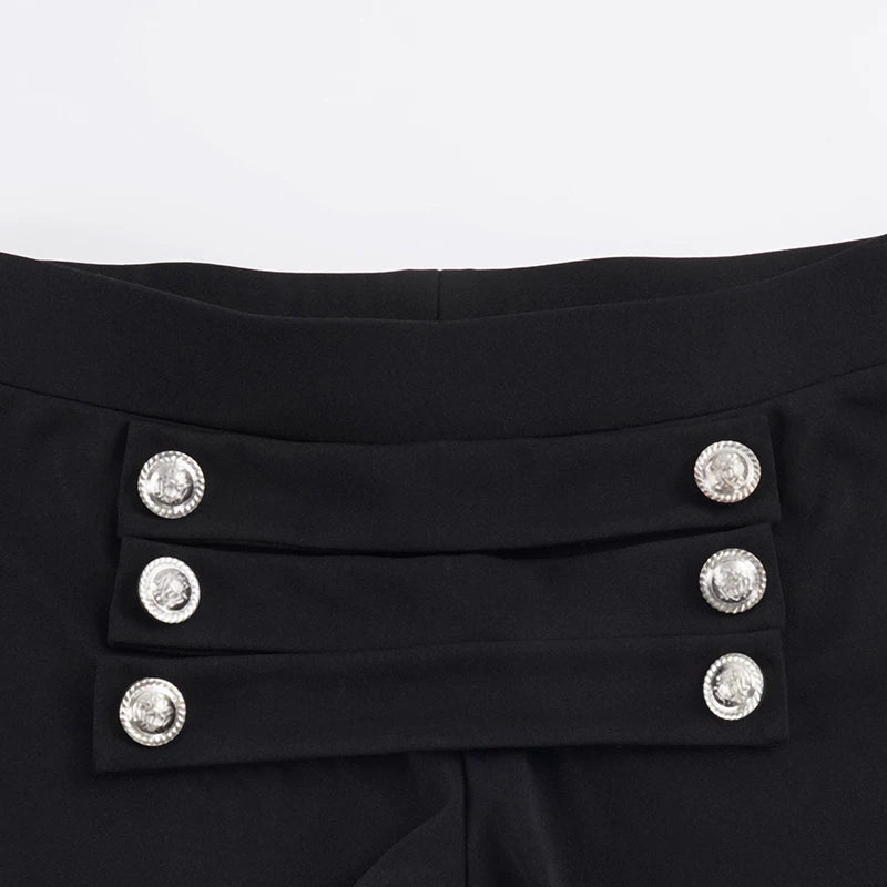 LaPose - Rosalie Low Rise Button Shorts