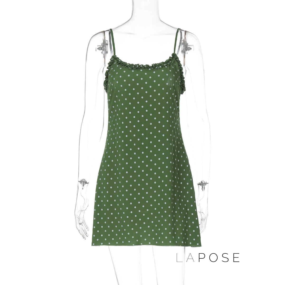 Rosella Polka Dot Mini Dress [EQIAGAYU]