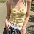 Rozlyn Backless Halter Top [SE2JMGSW]