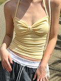 Rozlyn Backless Halter Top [KNZ8AP14]