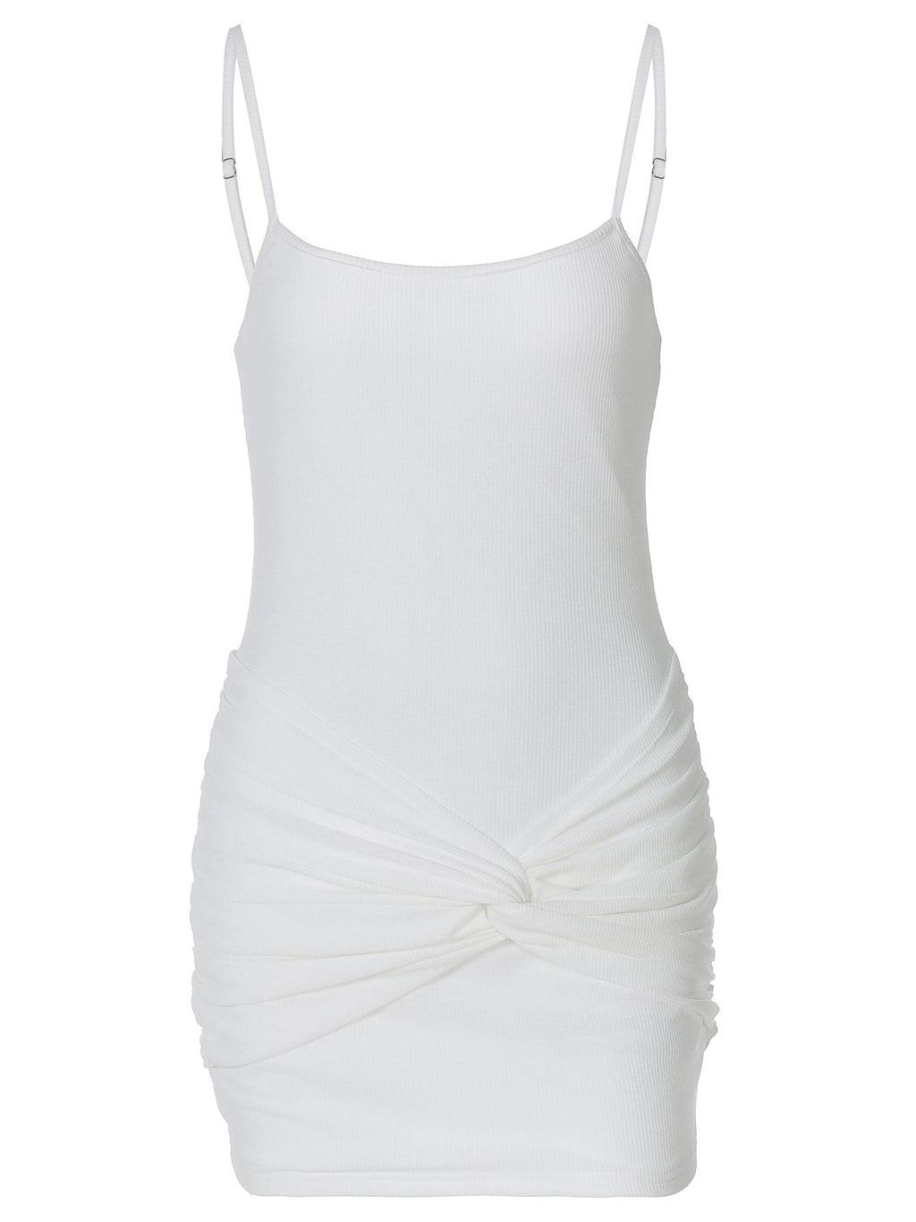Ruched Spaghetti Strap Mini Dress [XGNV465X]