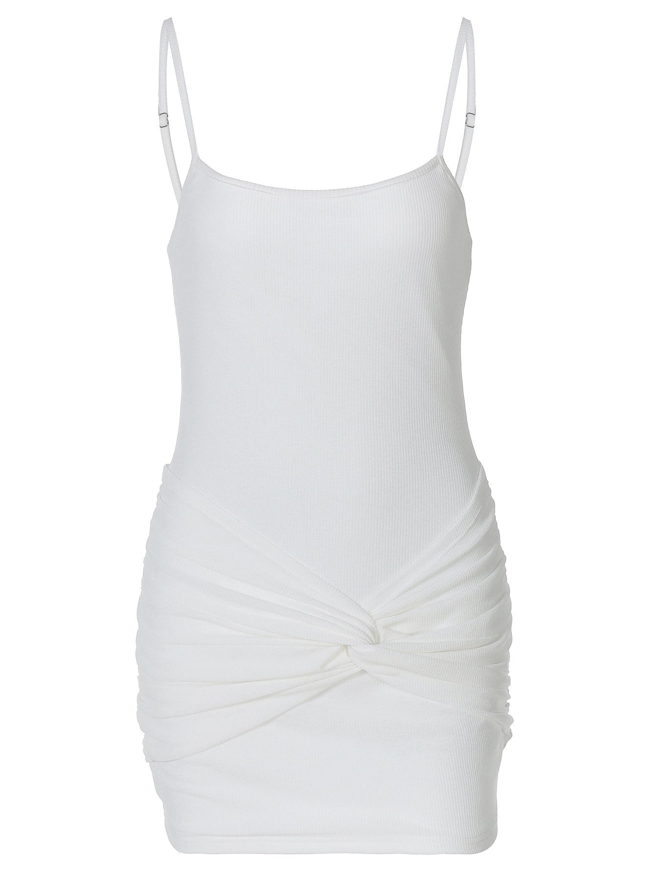 Ruched Spaghetti Strap Mini Dress [XGNV465X]