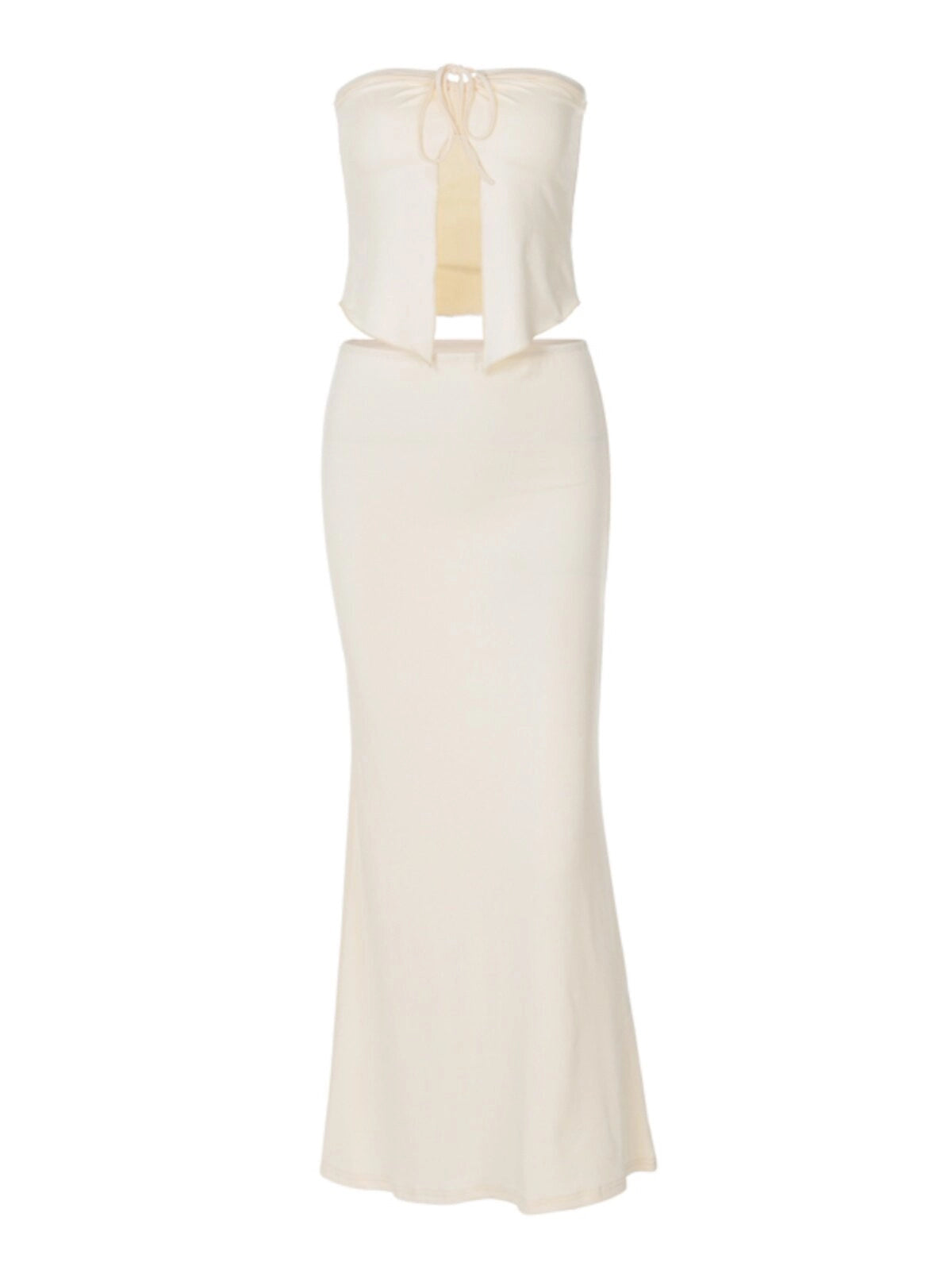 Ruched Two-Piece Skirt Set [4KSS7X9E]
